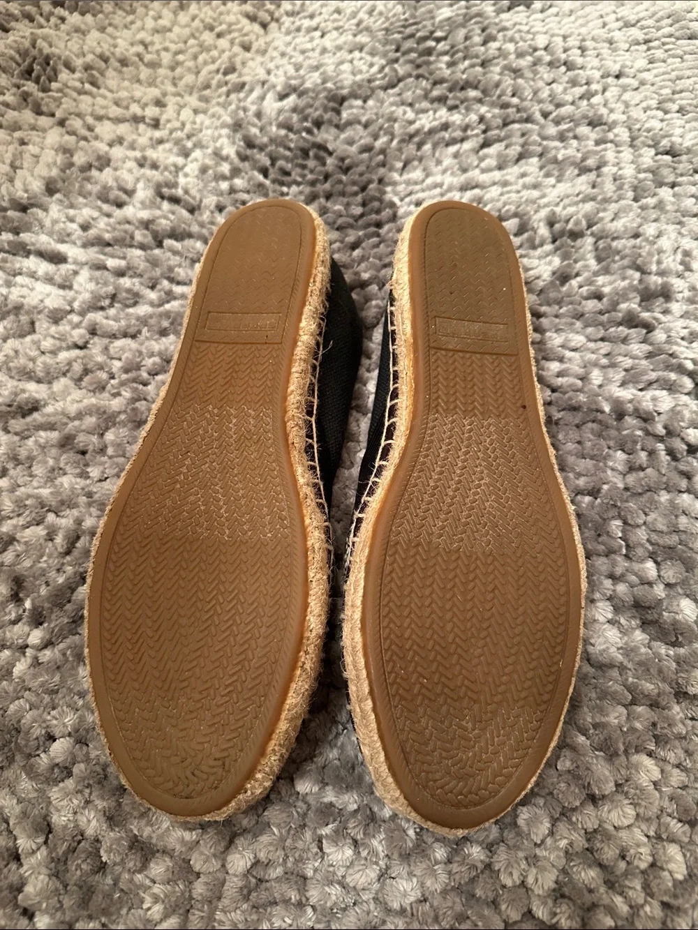 Sperry Black & Cream Patterned Espadrille Slip-Ons